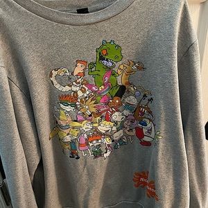 Nickelodeon Cartoon Sweatshirt 🐳🐬🦋✨◻️🐋🐘☑️💫